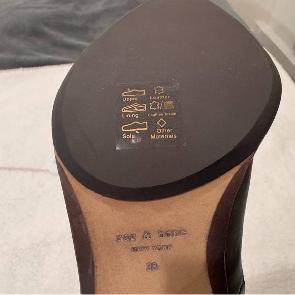 Rag & Bone Mustang Brown Leather Knee-High Boots - Picture 12 of 16